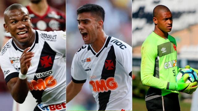 Montagem Vasco - Ribamar, Tiago Reis e Lucão