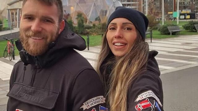 Aleksandar Katai e sua esposa, Tea Katai