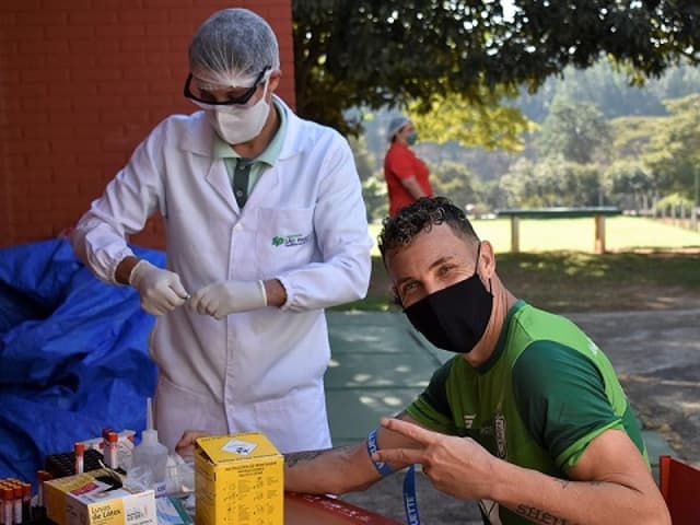 O Coelho fez mais uma bateria de exames no seu elenco após o diagnóstico positivo para a Covid-19 ser constatado em Matheusinho