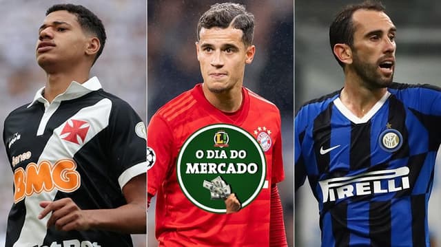 Montagem - Philippe Coutinho, Marrony e Godín