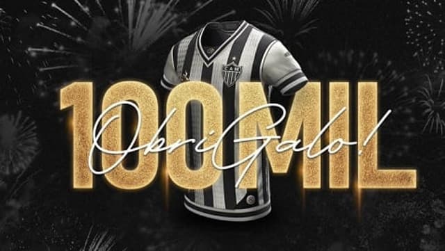 O Galo teve a incrível marca de 100 mil camisas vendidas em apenas uma semana