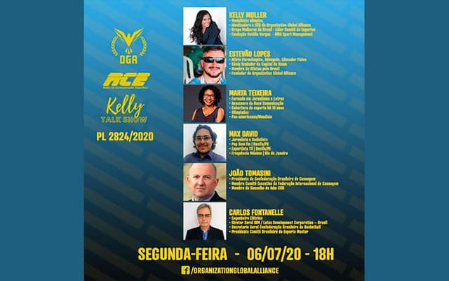 Kelly Müller debate a PL 2824/2020, nesta segunda (06), às 18 horas, em seu talk show, na Rede Comunicação Esportiva