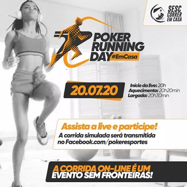 Poker Running Day incentiva prática de atividade na quarentena (Foto: Divulgação)