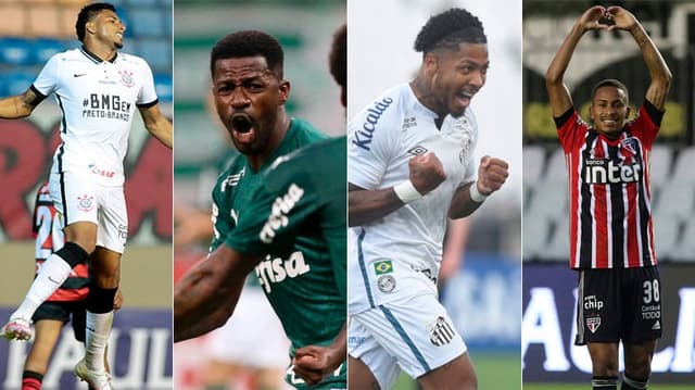 Montagem Paulistas - Corinthians, Palmeiras, Santos e São Paulo