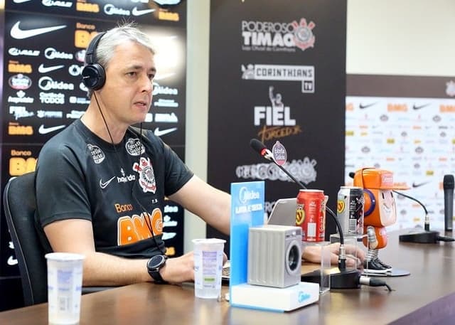 Tiago Nunes - Coletiva Corinthians