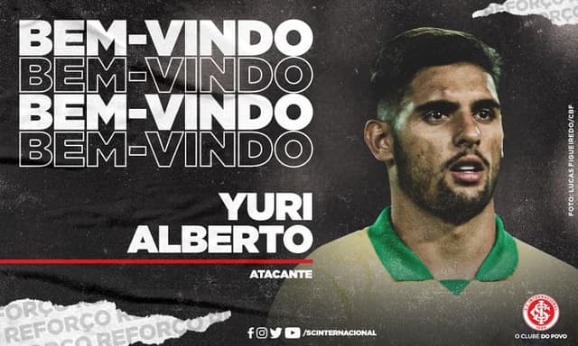 Yuri Alberto anunciado pelo Internacional