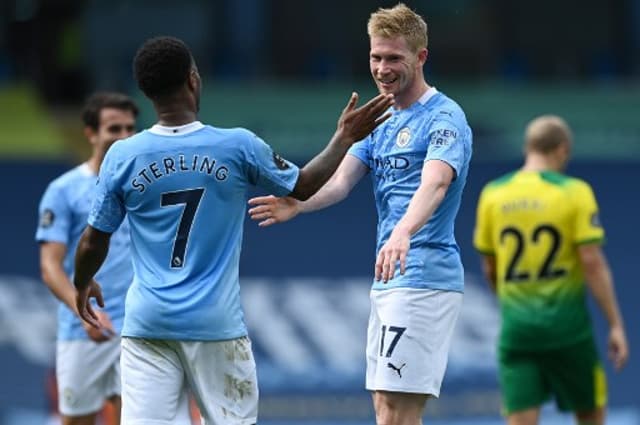 De Bruyne Sterling Manchester City