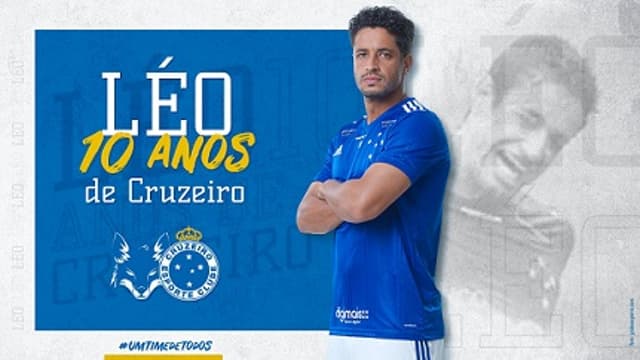 Léo é um dos atletas mais longevos do Cruzeiro do atual elenco