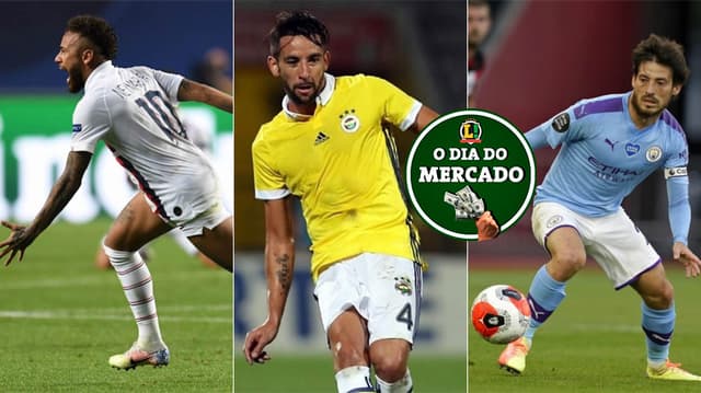 Dia do Mercado - Neymar, Maurício Isla e David Silva