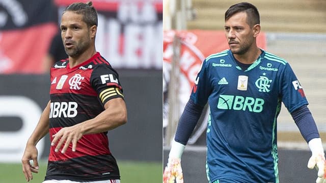 Montagem - Diego Ribas e Diego Alves