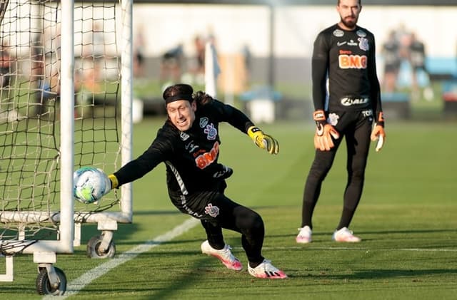 Cássio - Treino Corinthians