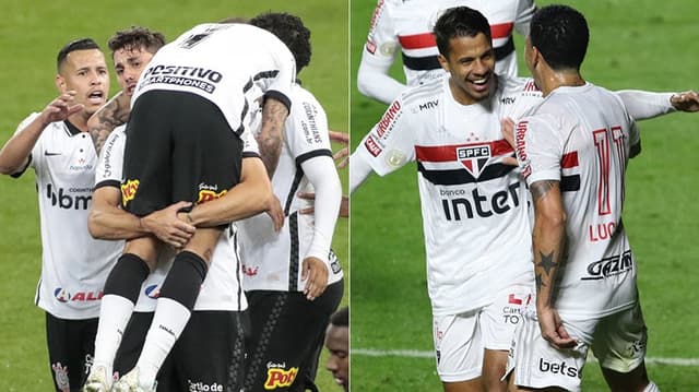 Montagem - Corinthians e São Paulo