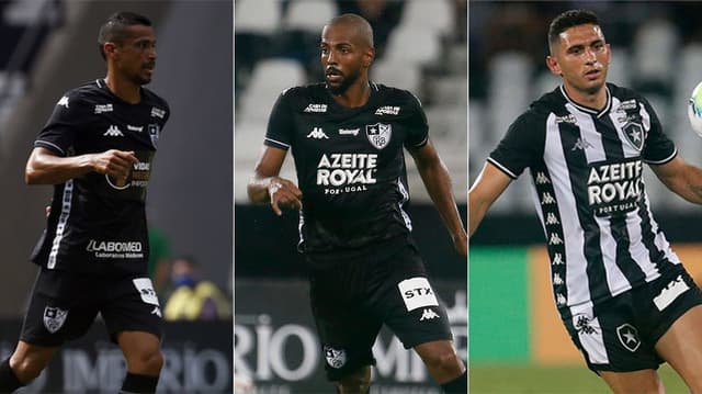 Montagem Botafogo - Cícero, Ruan Renato e Danilo Barcelos