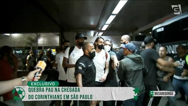 Confusão Corinthians Aeroporto