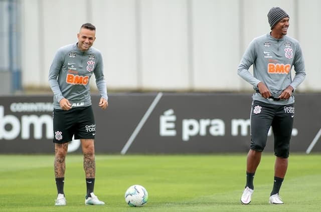 Luan e Jô - Treino Corinthians