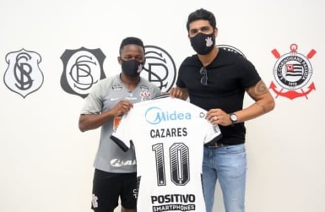 Cazares é apresentando como o mais novo reforço do Corinthians