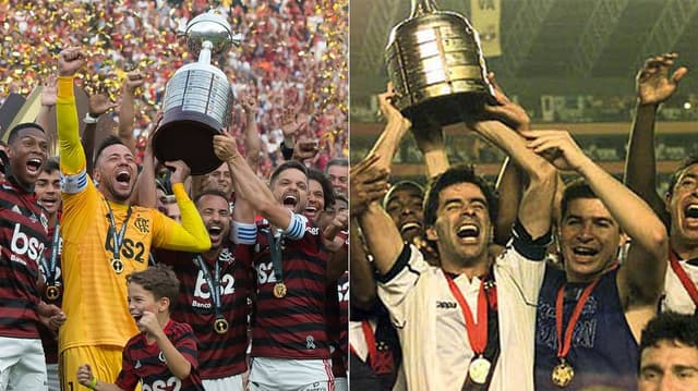 Montagem - Flamengo 2019 x Vasco 1998