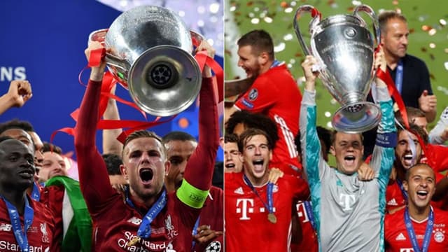 Montagem Duelos - Liverpool 2019 x Bayern 2018