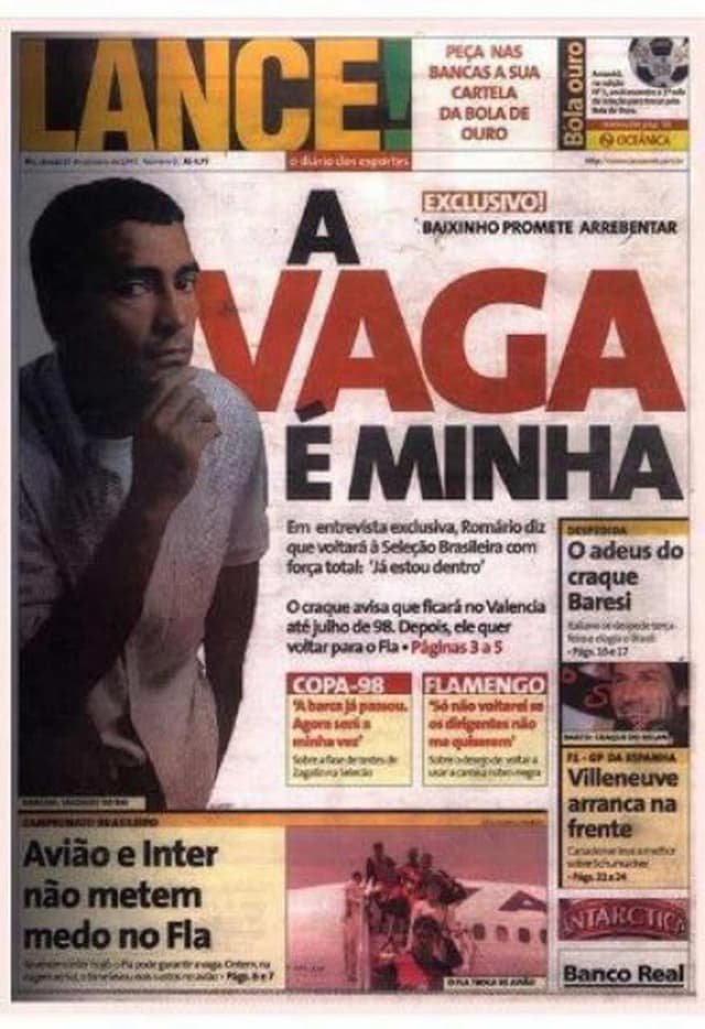 LANCE - capa - Romário