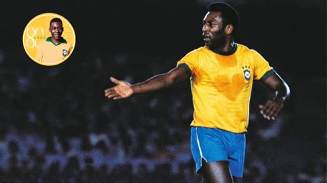 Pelé Seleção Selo 80 anos