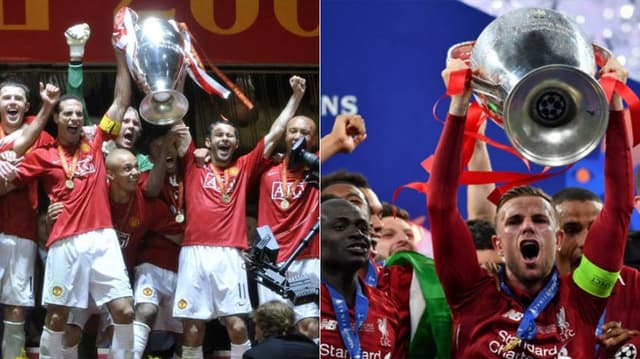 Champions League - Manchester United 2008 x Liverpool 2019