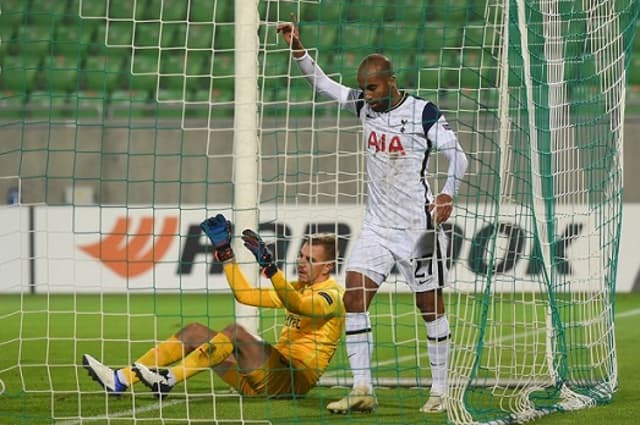 Tottenham x Ludogorets - Comemoração (Lucas Moura)