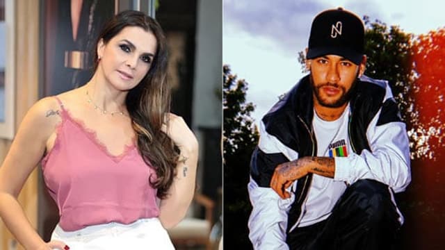 Montagem  Luiza Ambiel e Neymar