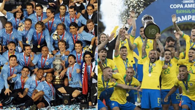 Montagem Uruguai 2011 e Brasil 2019