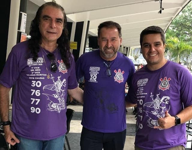 José Antonio Avenia Neri, Augusto Melo e Ricardo Maritan - Corinthians