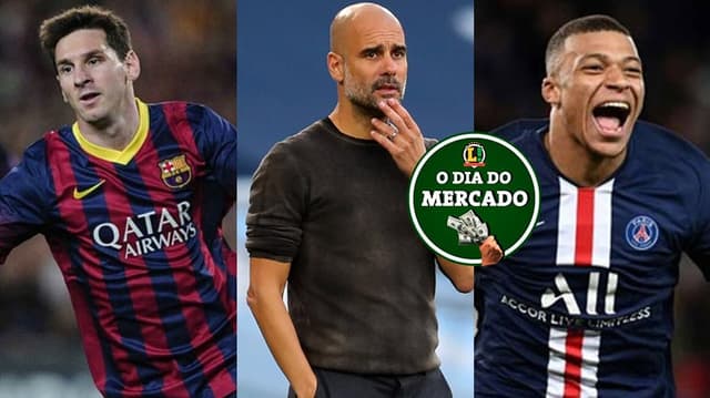 Dia do Mercado - Messi Guardiola e Mbappe