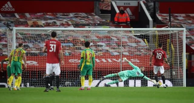 Gol Bruno Fernandes - West Bromwich x Manchester United