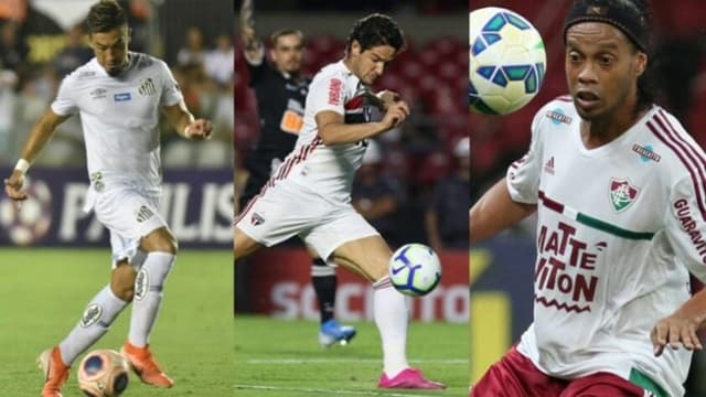 Uribe, Alexandre Pato e Ronaldinho Gaúcho