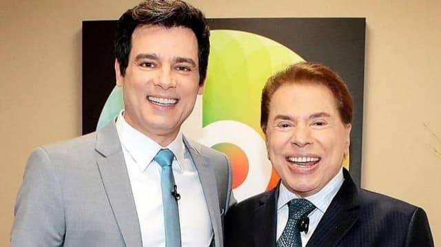 Celso Portiolli e Silvio Santos