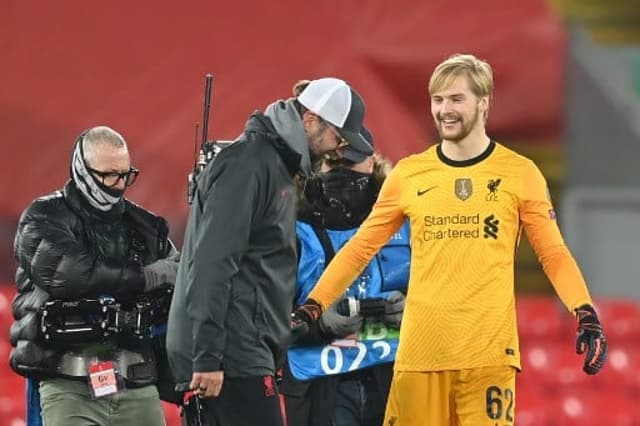 Kelleher e Klopp - Liverpool