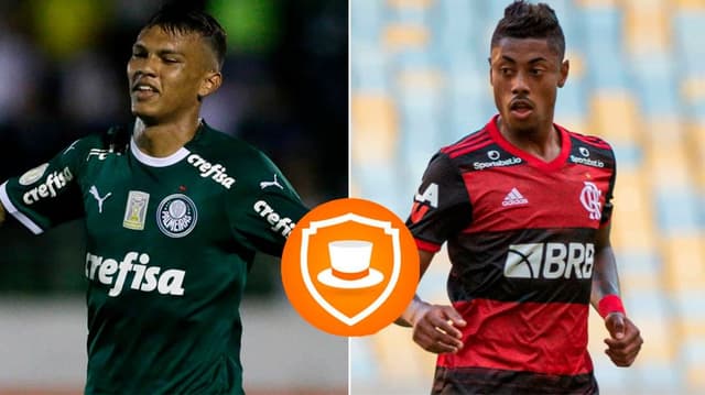 Montagem - Gabriel Veron e Bruno Henrique