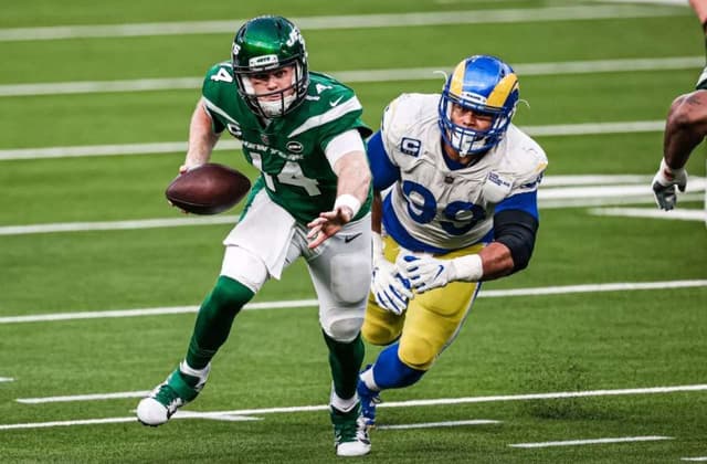 sam darnold new york jets aaron donald los angeles rams