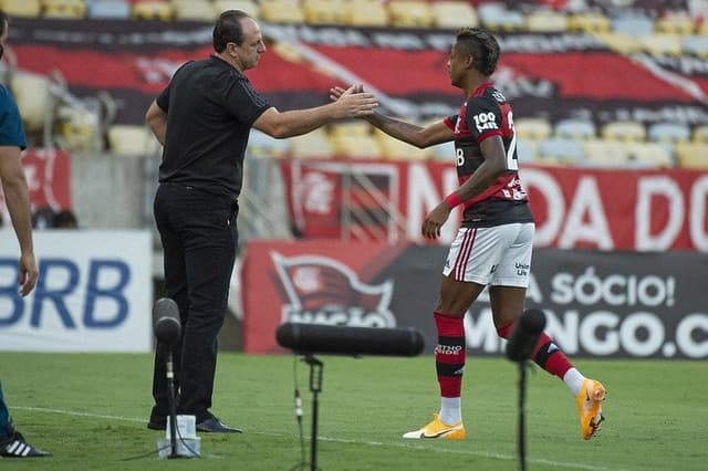 Bruno Henrique e Rogério Ceni