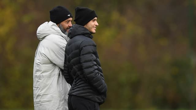 Nuno Espírito Santo e Raúl Jiménez - Wolverhampton