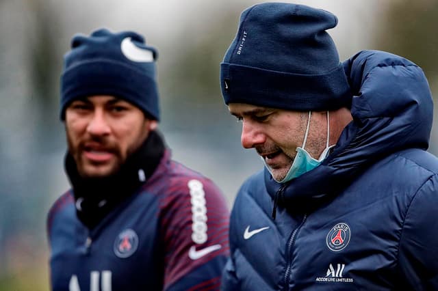 Neymar e Mauricio Pochettino - PSG