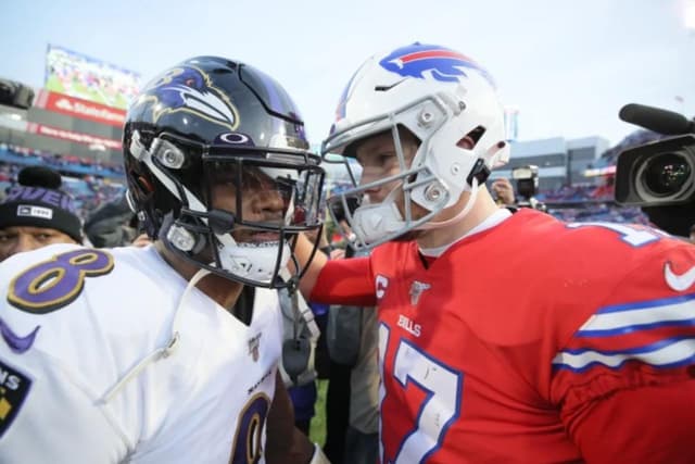 lamar jackson baltimore ravens josh allen buffalo bills