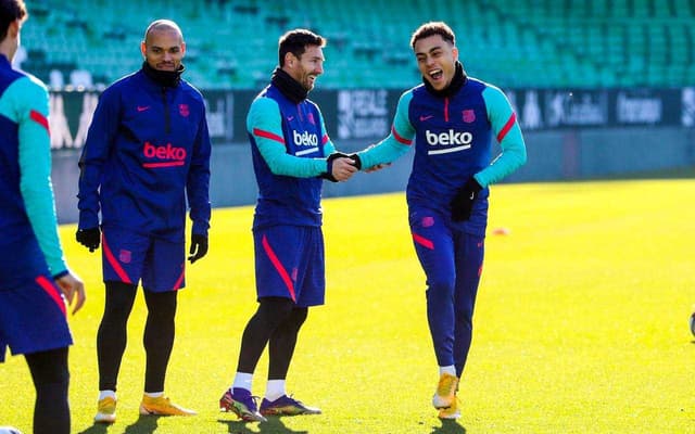 Messi treinamento Barcelona