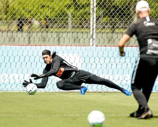 Cássio - Treino Corinthians