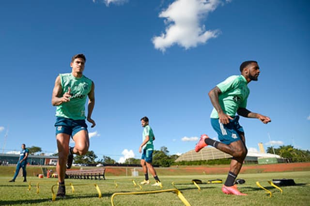 Treino do Flamengo em Brasília