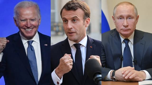 Biden, Macron e Putin