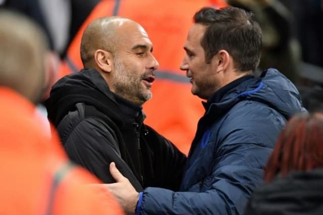 Pep Guardiola e Frank Lampard