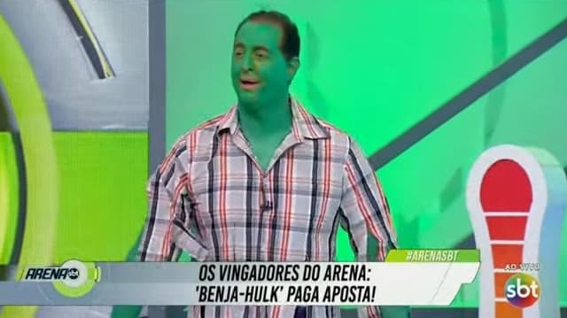 Benja fantasiado de Hulk