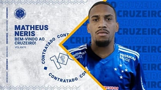 Matheus Neris estava no Figueirense e vai reforçar o elenco celeste