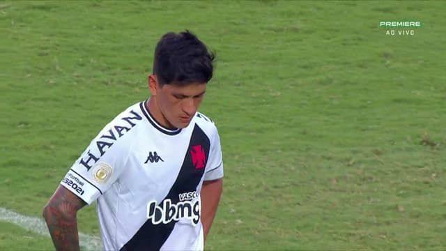 Germán Cano, do Vasco em Vasco x Internacional pênalti perdido