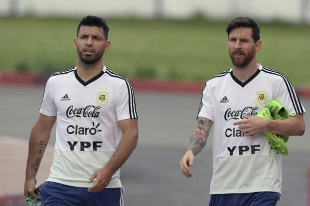 Sergio Aguero e Lionel Messi