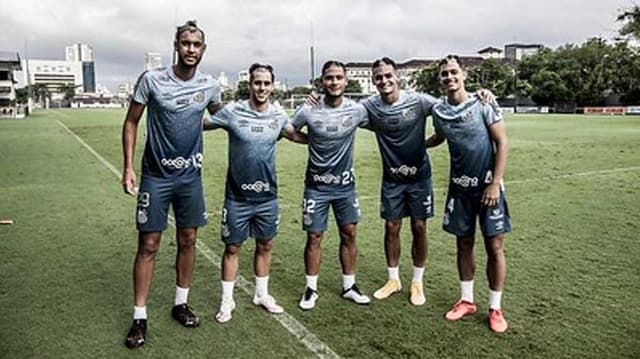 Jogadores do Santos